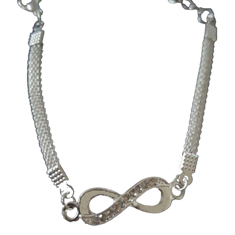 Venta caliente de Europa y América infinito diamante pulsera personalidad Simple unisex Internet celebridad misma joyería moda