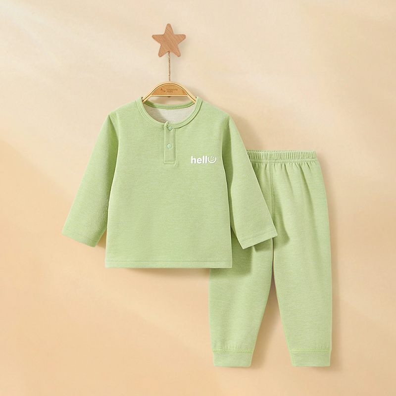 Primavera, otoño, invierno, ropa caliente para niños, pijamas para niños, ropa interior para bebés