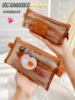 Cute brand Japanese pencil case, high quality capacious storage bag for elementary school students, with little bears