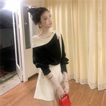 法式优雅气质雪纺衬衫女秋季新款设计感撞色宽松百搭上衣小衫
