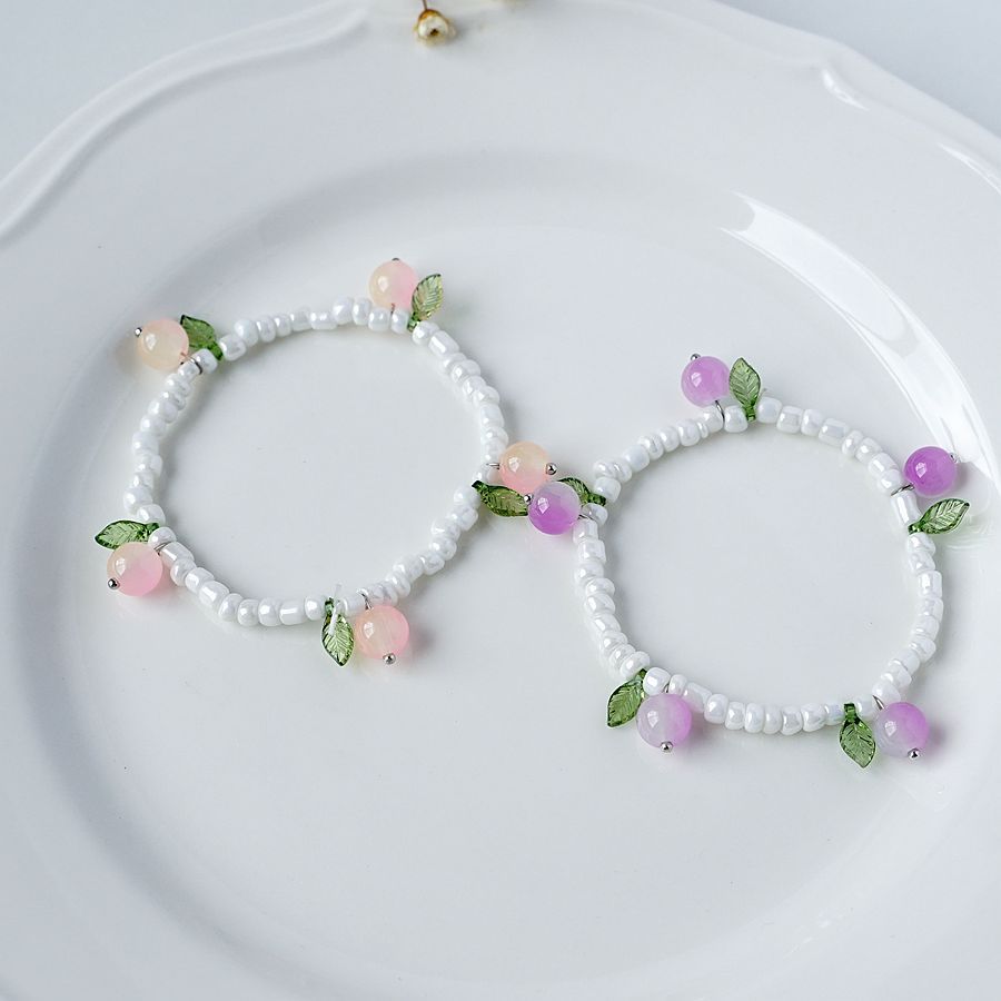 Simple Style Fruit Alloy Beaded Bracelets