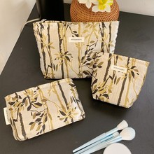 化妆包小众布艺收纳包文艺国风手拿包零钱包月事包女包拉链小包包