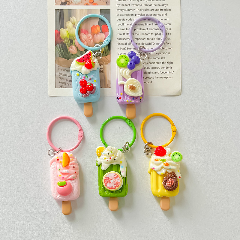 Cool Summer Ice Cream Keychain DIY Cream Glue Phone Case Hairpin Hair Rope Accessories Decorative Resin Accessories Cool Summer Ice Cream Keychain DIY Cream Glue Phone Case Hairpin Hair Rope Accessories Decorative Resin Accessories