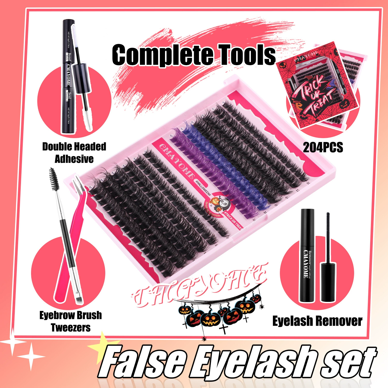 НожищеFalse eyelashes, dense set, (Cross-border trading), European style
