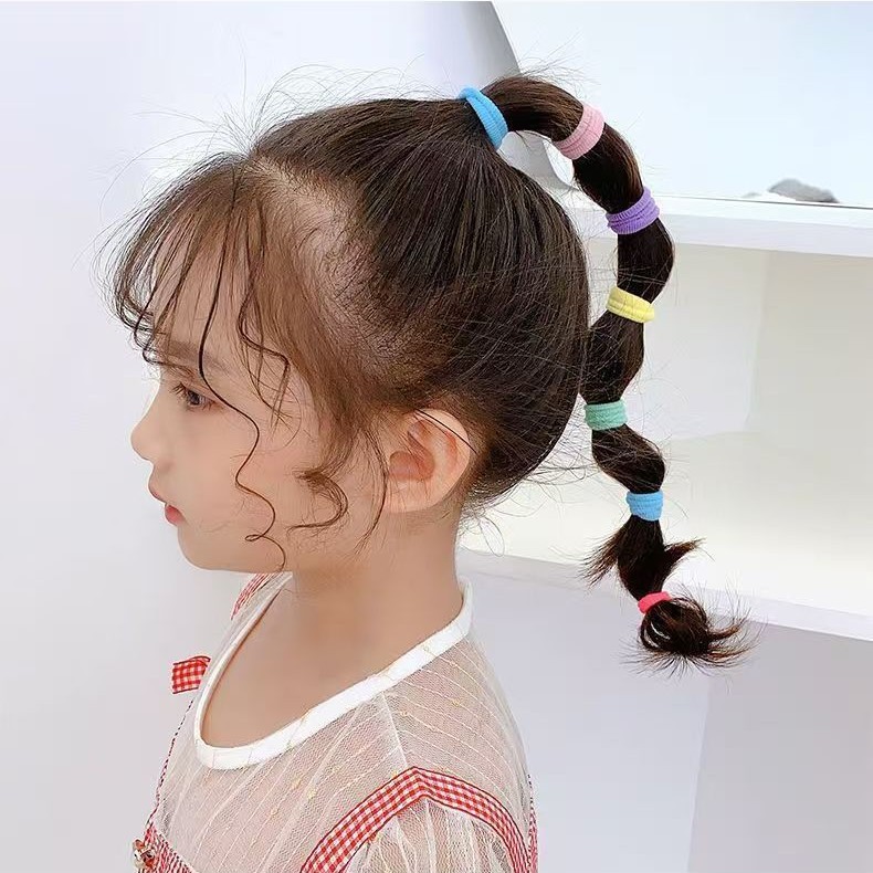 Anillo de cabello de bebé toalla de alta elasticidad para niños anillo de cabello princesa atada banda de goma de cabello niña princesa pequeña 2024