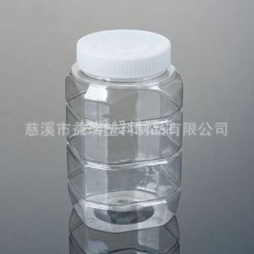 普通全透明方蜂蜜瓶1000G pet塑料瓶 干果瓶(A6)