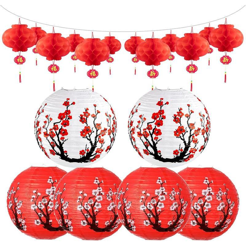 Christmas Halloween 18 Pcs Hibachi Party Decorations Chinese