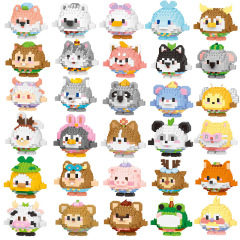 【現物卸売り】楽楽動物タマシリーズの積み木はレゴと互換性があります。