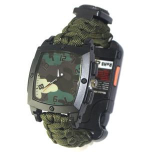 Outdoor portable multifunctional umbrella rope Watch waterproof Sports camouflage Watch Sports Watch spot wholesale