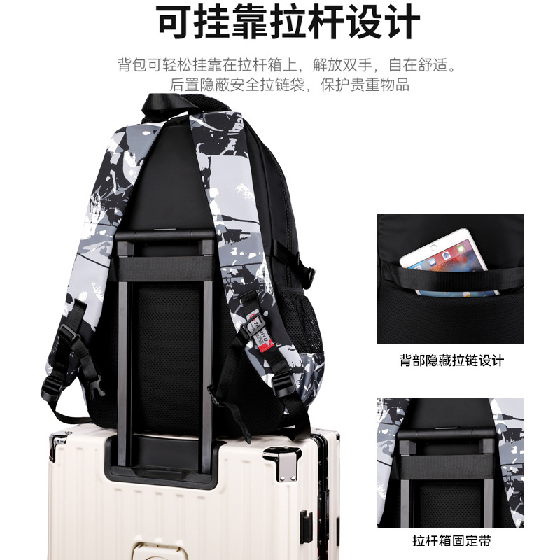 Mochila de escolares para estudiantes de secundaria, mochila de escolares para estudiantes de secundaria, mochila de graffiti para estudiantes universitarios.
