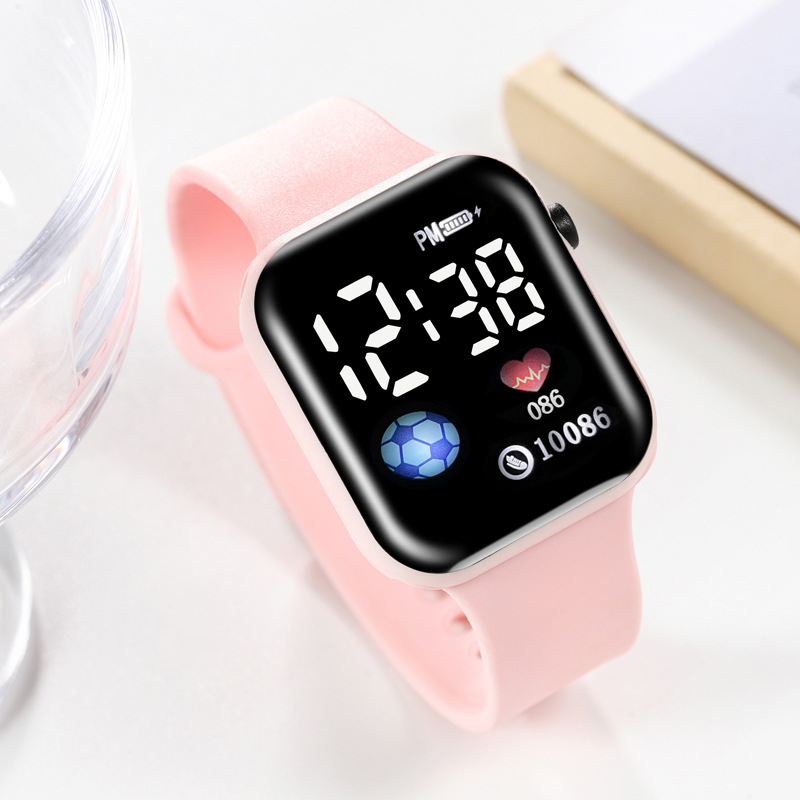 Trendy Electronic Sports Watch Trendy Cool Digital Display Watch Men's and Women's Ins Style Simple Junior Students Senior high school