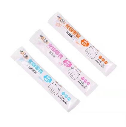 Wholesale cat snacks 15g tributary nutrition paste fresh meat strips for fattening kittens to gain weight and add calcium to their cheeks