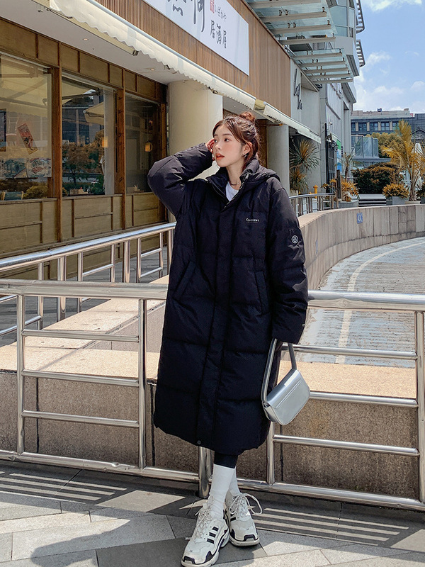 韩版羽绒棉服女冬季新款加厚中长款棉衣外套宽松大码过膝长款棉袄|undefined