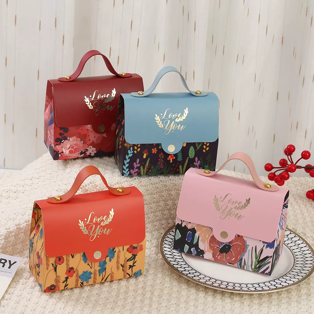 婚庆喜庆用品喜糖盒批发欧式少女心包装盒 ins伴手礼婚礼喜糖盒
