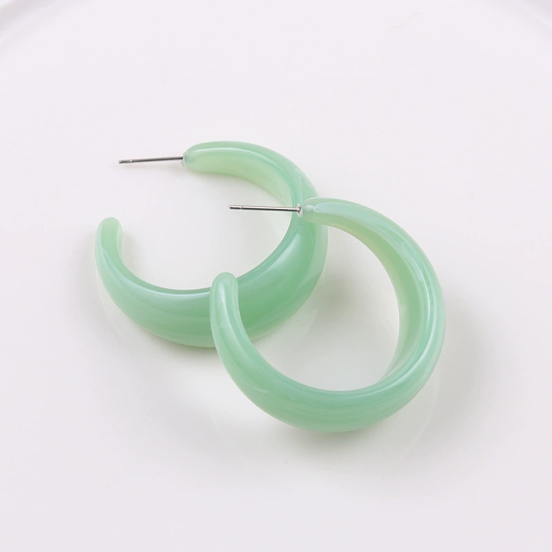 Geometric acrylic earrings, simple and elegant design
