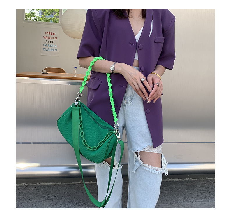 Women's Large Cloth Color Block Solid Color Streetwear Zipper Crossbody Bag display picture 43