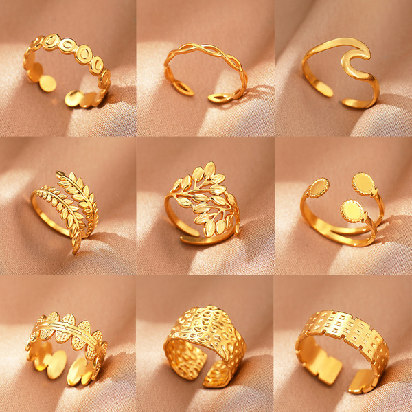 one size ring stainless steel hip-hop style