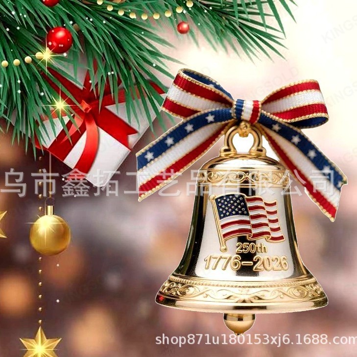 圣诞铃铛 Anniversary US Founding Pendant Gift250周年吊坠礼物|undefined