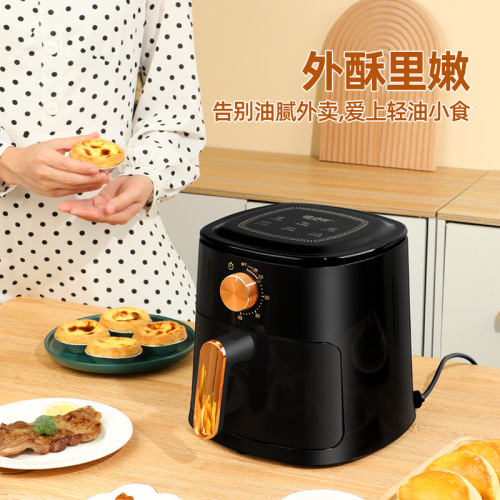 CoolBear Cross-Border Gift Wholesale 4L Large Capacity Household Mechanical Air Fryer Dropshipping One Piece