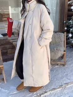 Yuyan Korean Purchasing Model Thickeneded Windbreaker Women's 2025 Winter High Collar Fashionable Mid-Length down Jacket Korean Style Jacket