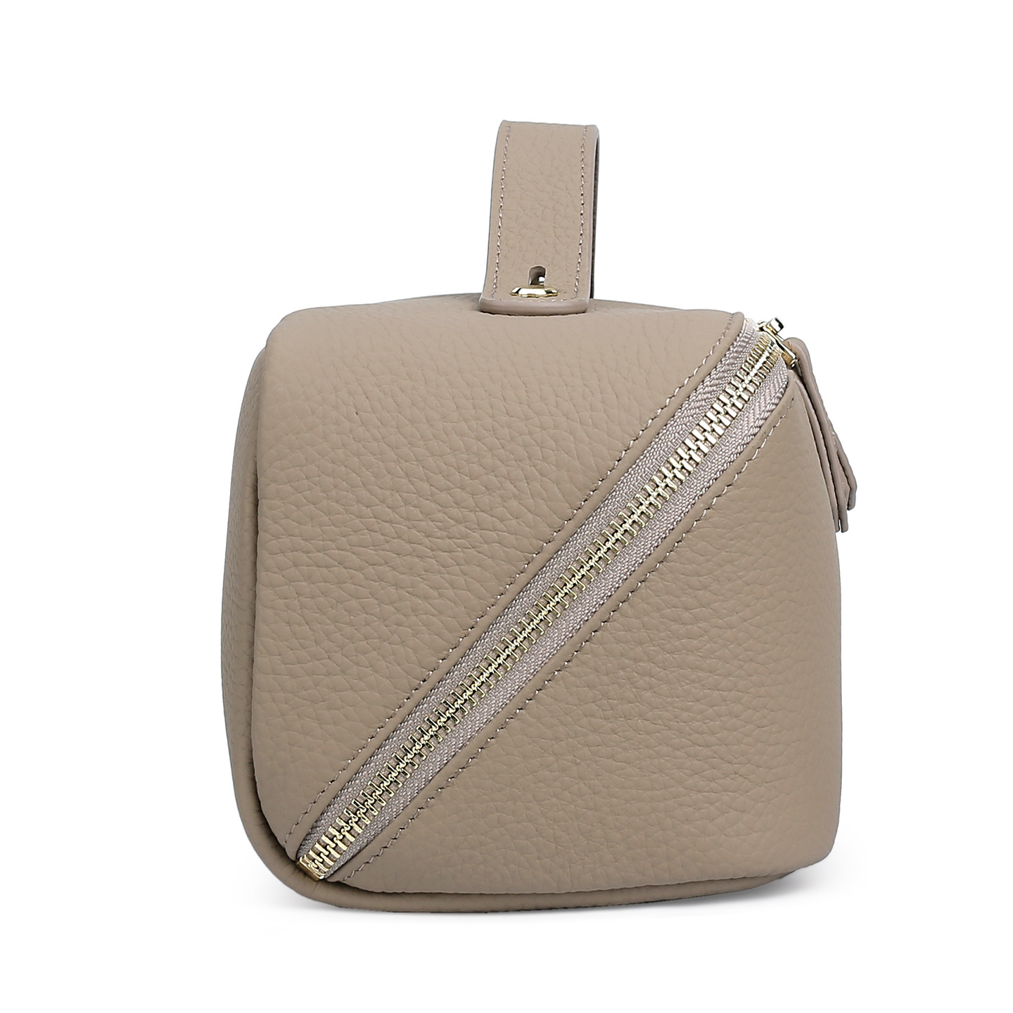 Bolsa de Cosméticos de Cuero para Mujer de Gran Capacidad, Piel de Vaca, Multifuncional, para Almacenamiento