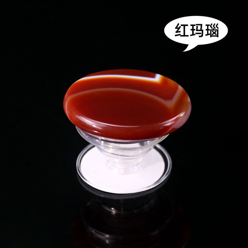 D9宝石携帯電話ホルダー折りたたみ伸縮可能天然玉水晶原石携帯電話エアバッグ携帯電話ホルダー|undefined