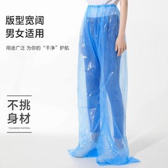 使い捨てレインコートの屋外でのラフティング防水耐久性のある靴カバーは、携帯型折り畳み可能なバッグのレインパンツを厚くしています