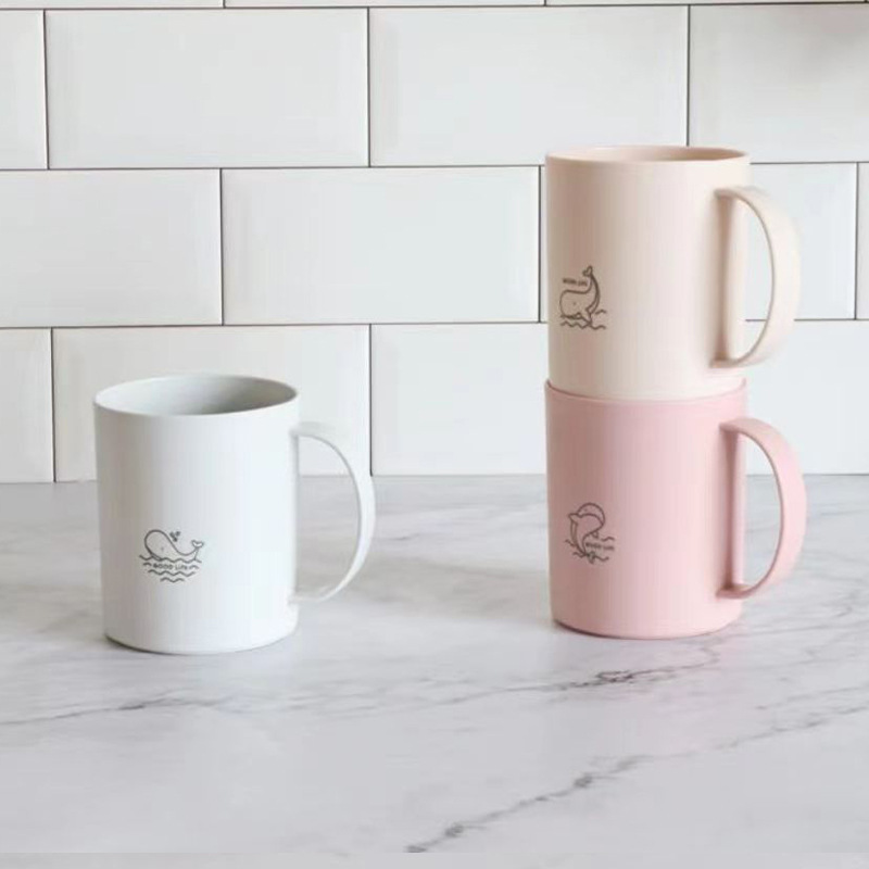 Tandborstglas i plast för vuxna och par i hemmet_voghion.com