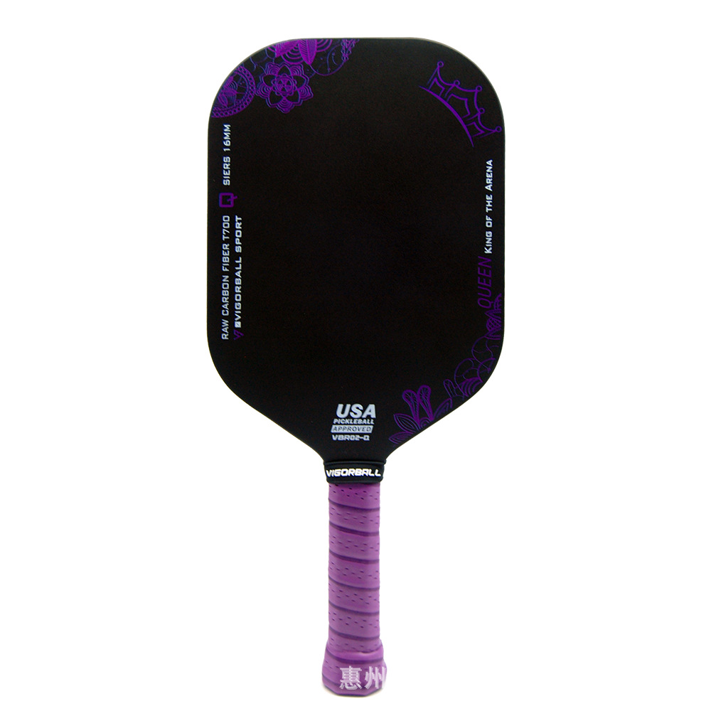 Cross-Border T700 Carbon Fiber Pickleball Paddle 16mm Cloth Texture Matte Competition-Specific Leisure Outdoor