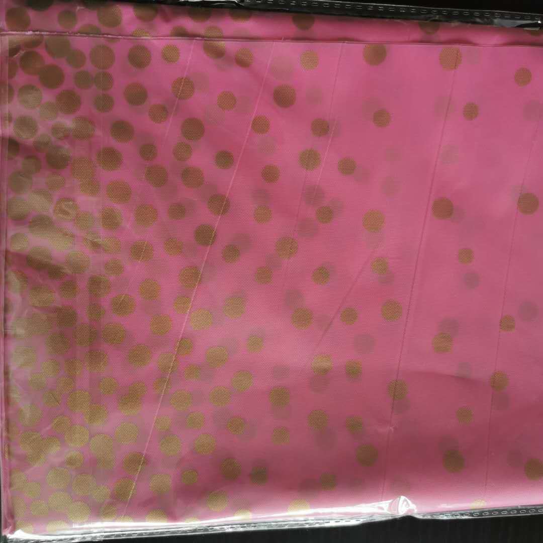 Mantel desechable de punto bronceado Rosa Punto de oro PEVA mantel fiesta mantel de plástico 137 × 274CM