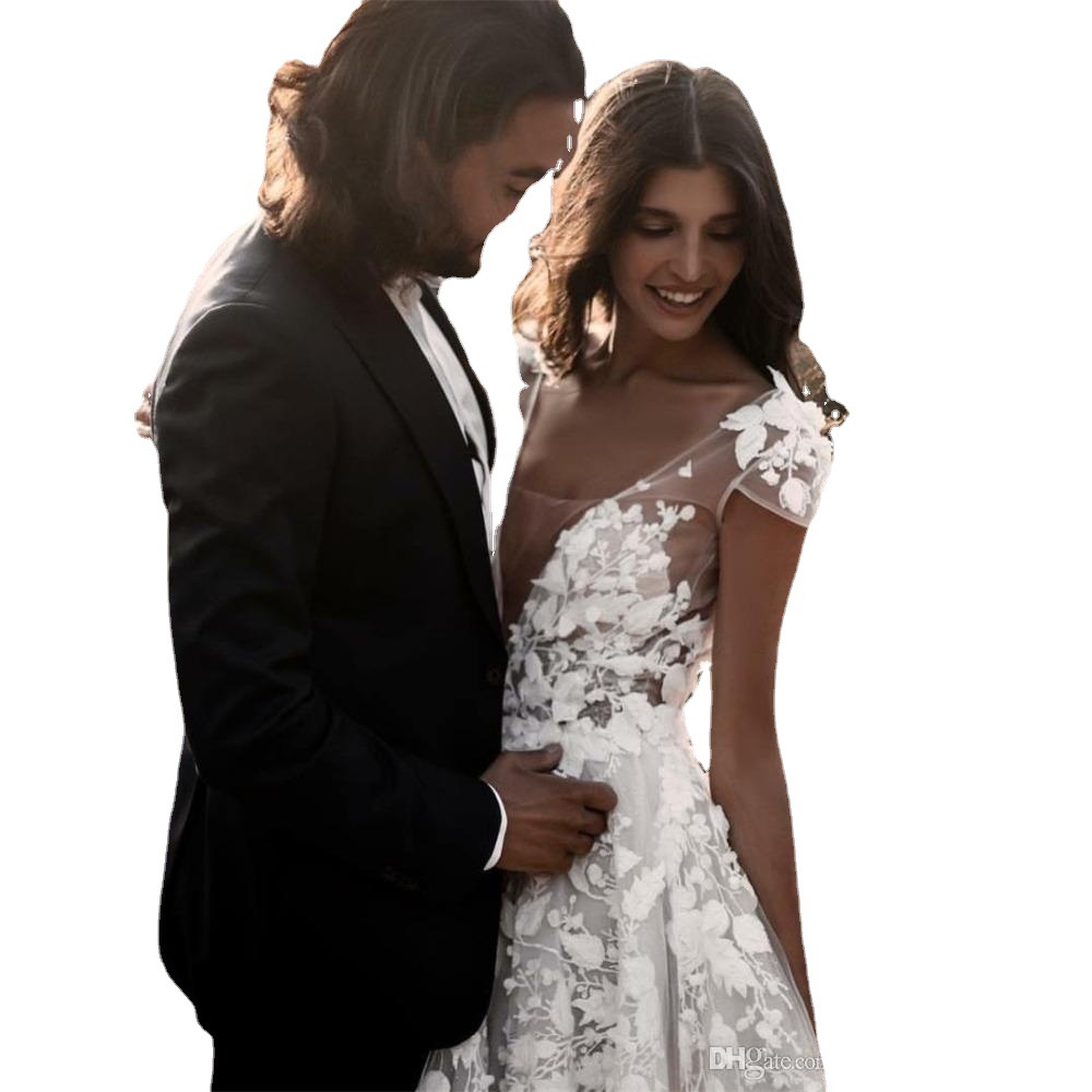 2025 nuevo comercio exterior transfronterizo Amazon Wish una pieza de nuevo estilo europeo y americano vestido de novia mujer