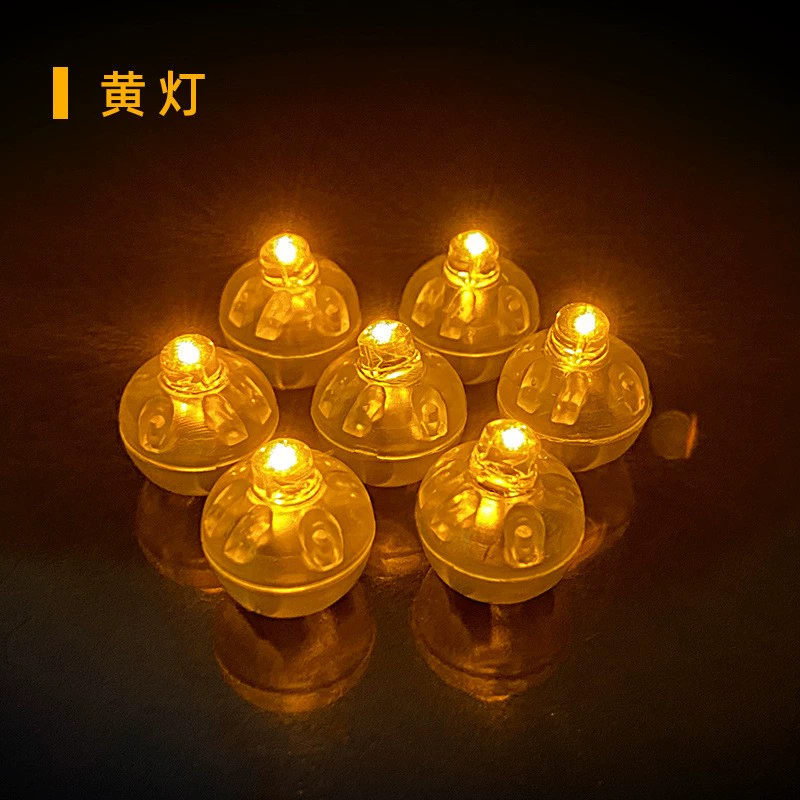 LED мигающий шар, украшения, красочный электронный светильник, ручная работа, хэллоуин, букет
