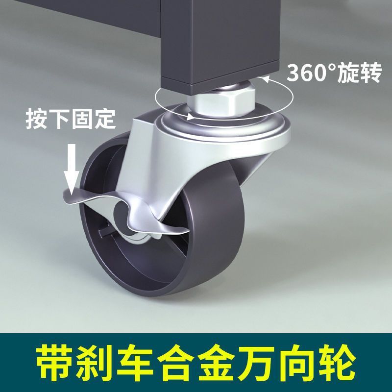 折りたたみ棚多層床置き無取付厨房碗箸整理収納棚ワゴン電子レンジオーブン棚|undefined