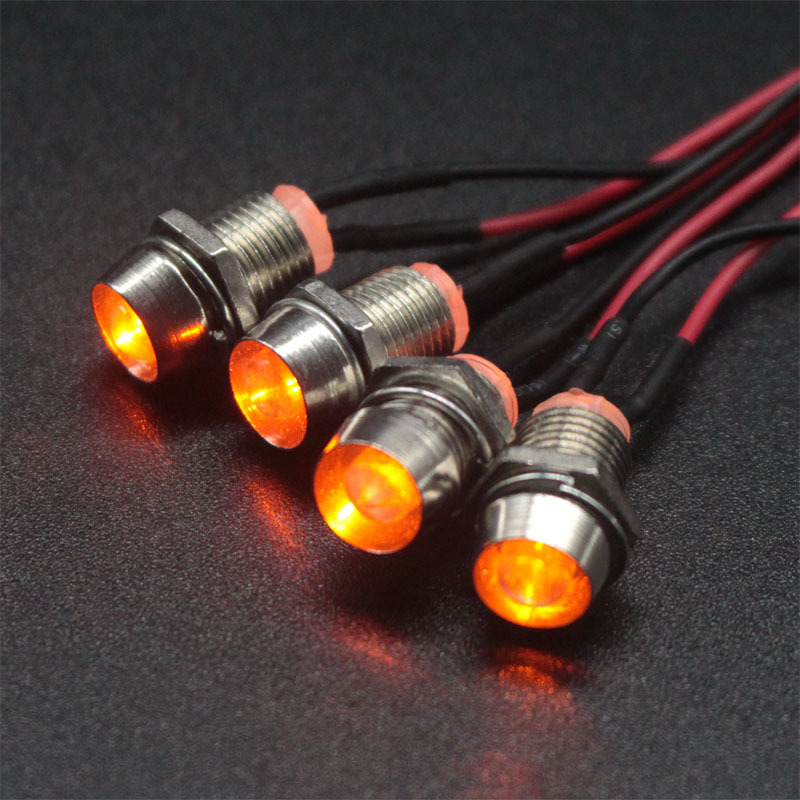 4 car lights-yellow (5MM)