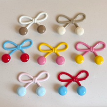 新款糖果色奶咖立体蝴蝶结配件diy发夹头饰手机壳装饰洞洞鞋饰品