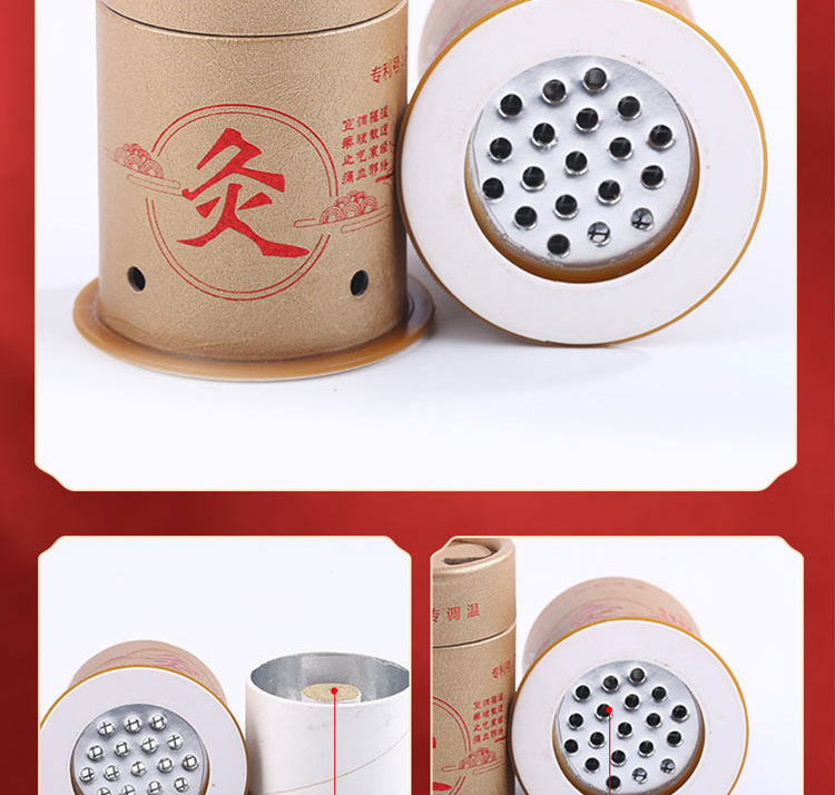 Large Moxa Roll-On Tube Ai Jiu Tiao Rotating Temperature Control Moxibustion Box for Home Use with Strap key features