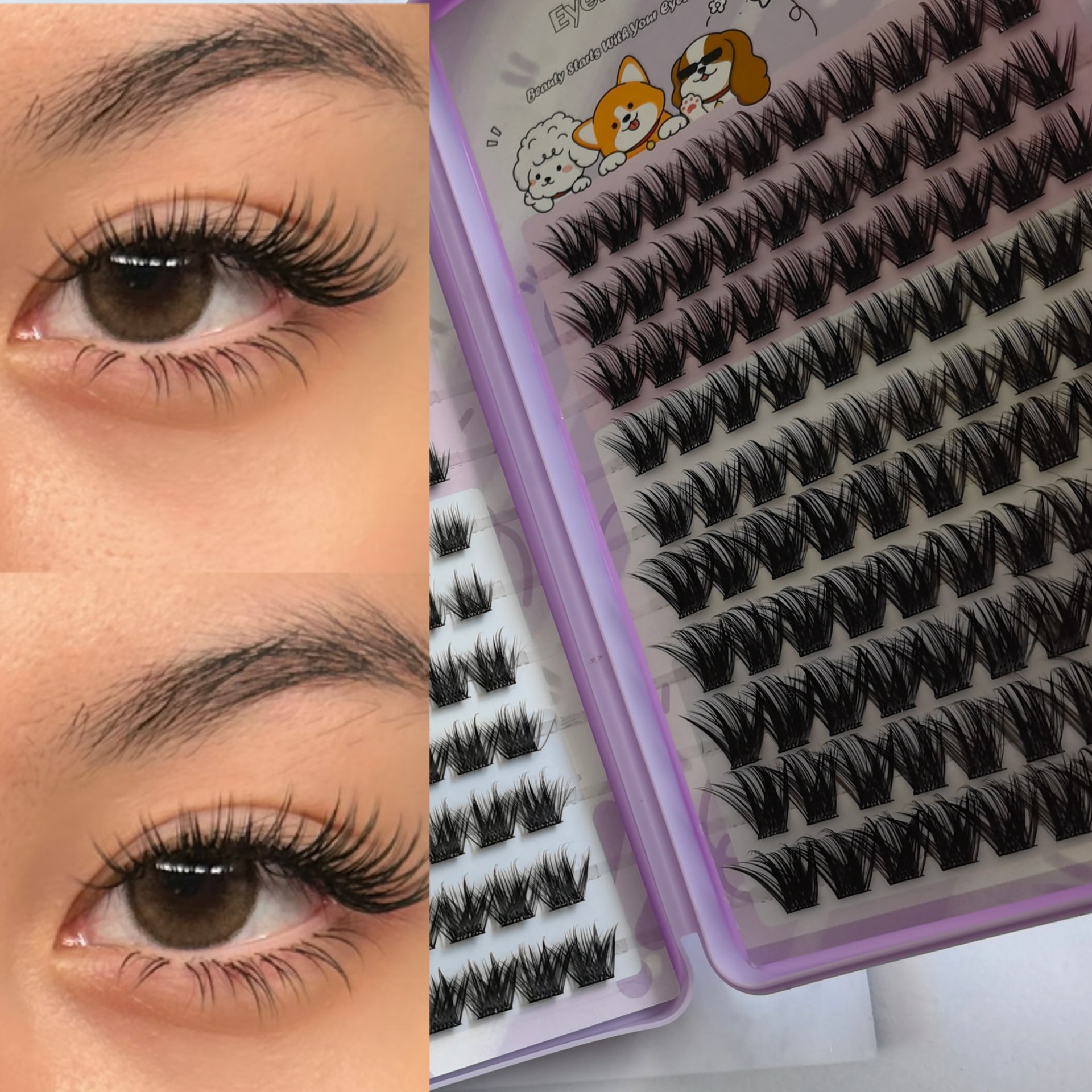 Las pestañas falsas transfronterizas proporcionan pestañas falsas de gran capacidad sin pegamento.