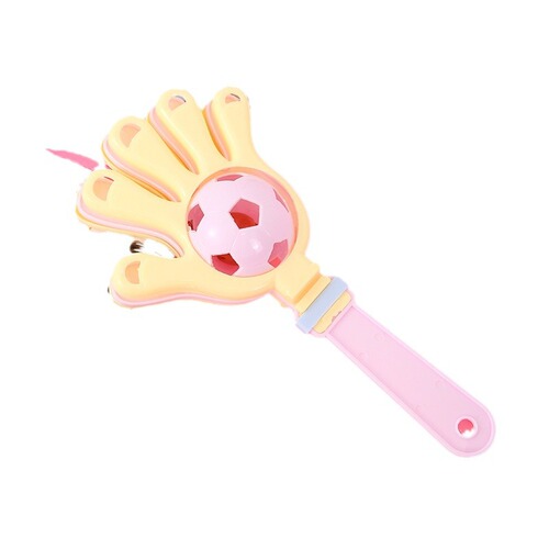Children's early education enlightenment musical instrument, parent-child hand-clap football rattle, fun push gift to coax baby, small toy gift