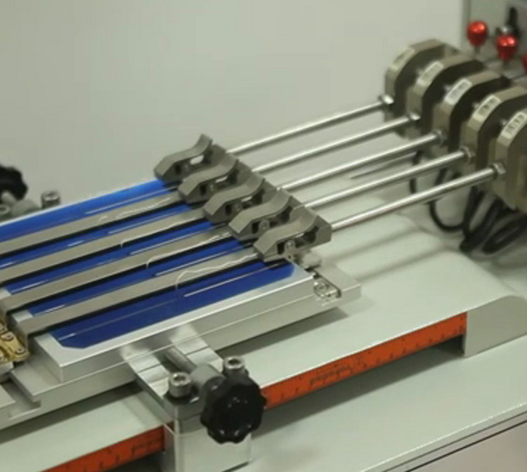 Máquina de prueba de tracción horizontal de placa fotovoltaica soldadura de oblea de silicio probador de tracción