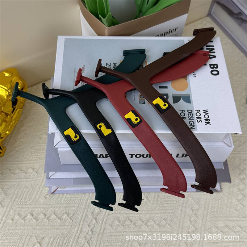 Flip-flops replacement belt flip-flops shoelace accessories square strap three-point slippers clip feet with ears wear-resistant