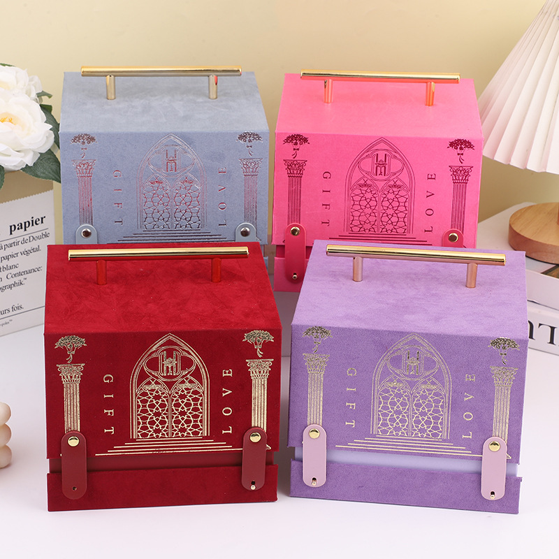 欧式复古风盒礼结婚礼宾客喜糖新中式复古质感糖盒批发