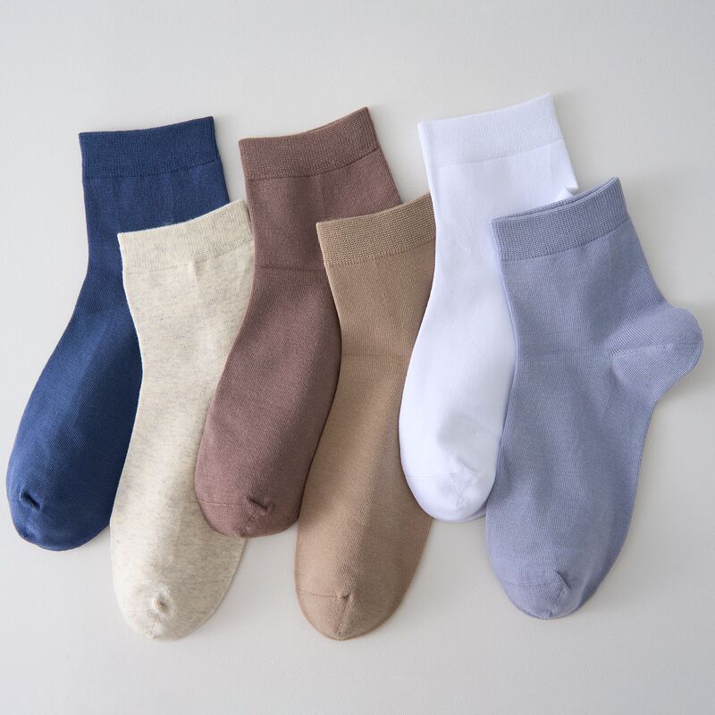 Spring and Summer Socks for Men and Women, Mid-Calf Business Cotton Socks, Men's Summer Casual Mid-Calf Socks, All-Season Cotton Socks