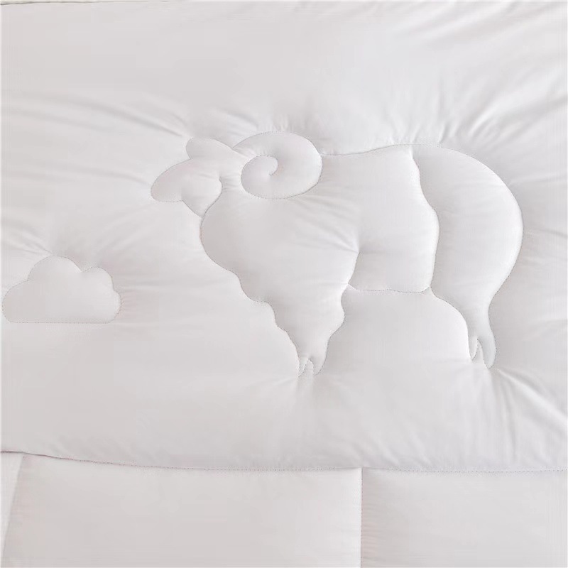 Simple solid color warm velvet wool quilt thickened warm single and double gift quilt core four seasons quilt wholesale group purchase