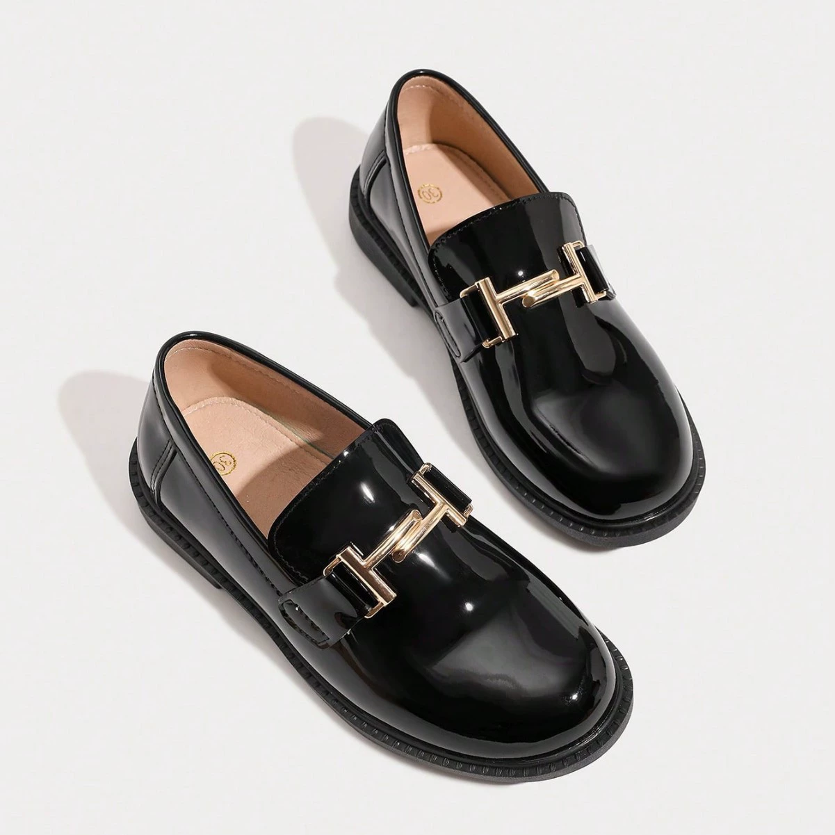 Трансграничная обувь для девочек на весну и осень, удобная мягкая кожа на мягкой подошве, новинка 202, обувь в стиле преппи, детская удобная кожаная обувь на липучке