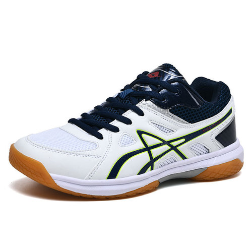 Xi Hai Long Volleyball Shoes Badminton Shoes Breathable Cowhide Sole for Men Women Students Competition Training Ping Pong Badminton Tennis Shoes