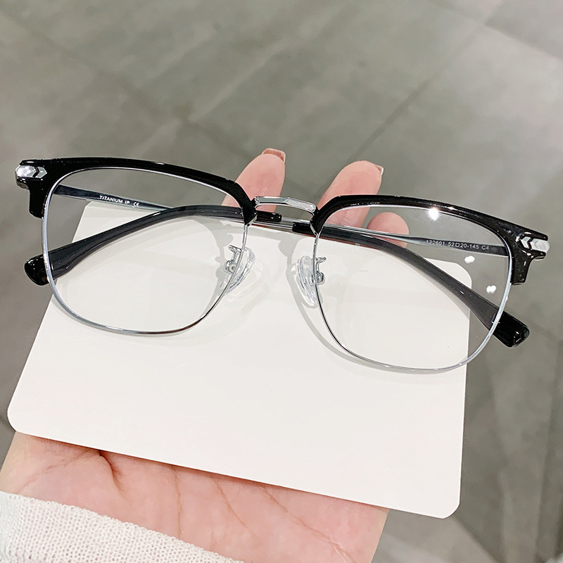 理工男半枠眼鏡近視男金は度数がある|undefined