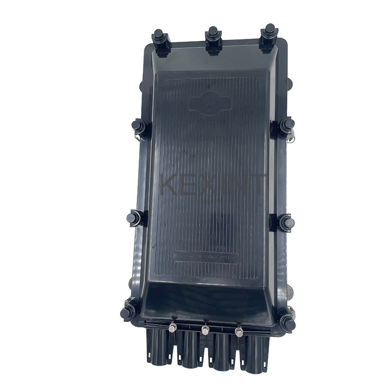 Kexint Ftth Wall-Mounted 2-in 2-Out Fiber Optic Splicing Enclosure Ip68 Waterproof Fiber Optic Cable Splicing Enclosure
