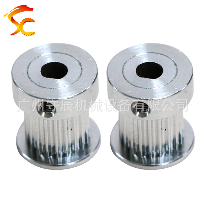 厂家供应 铝合金同步带轮 2GT20齿 内孔5 齿面11 D形孔 带宽10