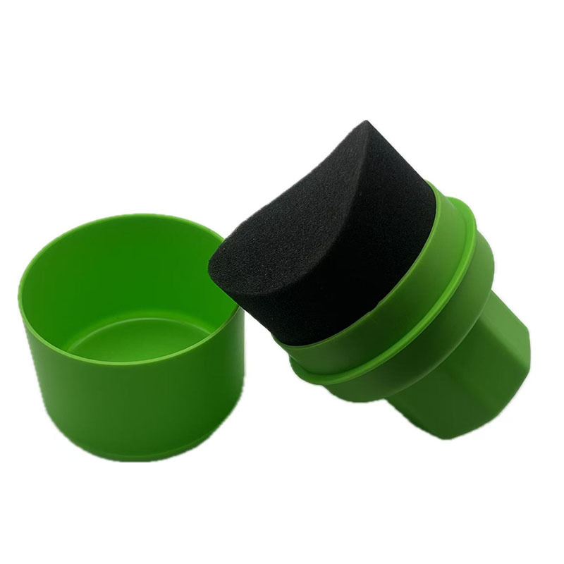 녹색 곡선 경화 스폰지