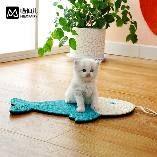 Amazon cat scratching mat cat scratching board sisal mat anti-cat scratching sofa protection large claw grinder resistant to scratching and does not shed crumbs